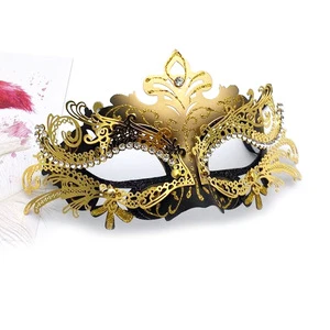 Halloween Venice Luxury Party Carnival Masquerade Metal Iron Diamond Butterfly Cosplay Mask