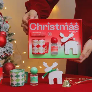 Foreign Trade Cross-Border Christmas Aromatherapy Gift Soy Wax Candle Ornament Long Burning Time