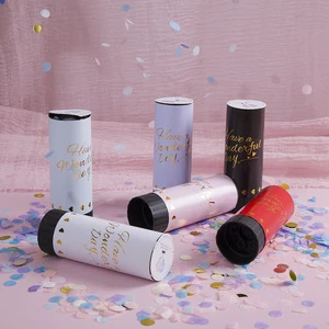 Handheld Paper Fireworks Small Party Popper Spray for Weddings Birthdays Children's Parties 'Push Pull Musicians' Twist Pull