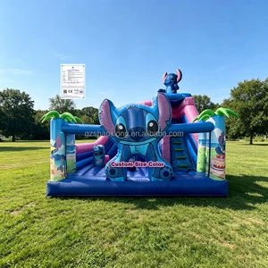 Commercial Outdoor Kids Inflatable Jumping Bouncy Castle Cartoon Bounce House Slide Combo Party Rent Bouncing Houses With Blower