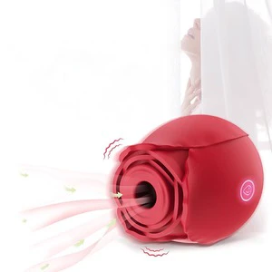 Rose Vibrator For Women Wholesale Custom Logo Clitoralis Stimulator Sucking Adult Toys Rose Sucking Vibrator Sex Toys For Women