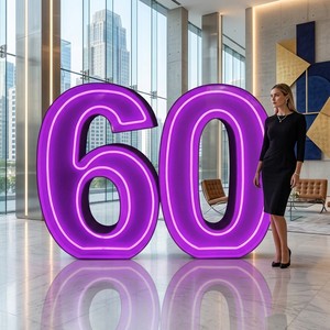 Koncept Enseigne Lumineuse Sur Mesure 4ft Large 3D LED Bulb Letter Led Marquee Letters Marquee Letter For Wedding