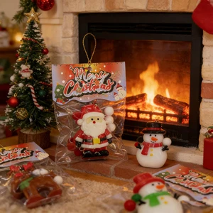 Promotional Santa Snowman Reindeer Tree TPR Soft Anti Stress Relief Toys Christmas Series Table Squishy Toys Holiday Gifts