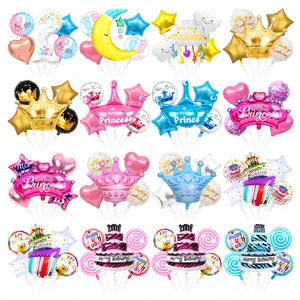 Helium Foil Balloon Happy Birthday Set for Adult in the Letter of Spanish for Birthday Decoration Party Holiday Supplies