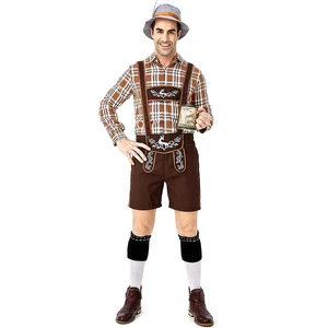 2025 Men's Oktoberfest Costumes Traditional German Bavarian Beer Male Cosplay Halloween Octoberfest Festival Party Clothes