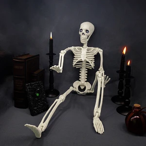 Halloween Animatronic Skeleton Model Plastic Rechargeable Battery Portable Durable Indoor Festival Decoration Customized Color