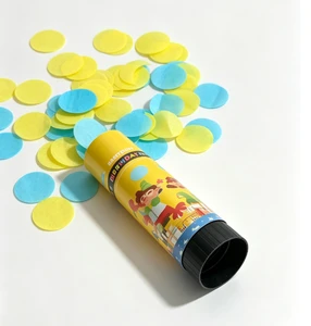 Handheld 11cm Mini Spring Confetti Popper Twist-Up Spring Party Cannons Streamer Shooters for Party
