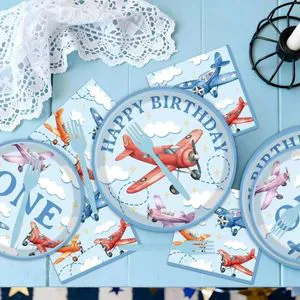 Birthday Party Tableware Set Children Birthday Disposable Party Supplies Baby Shower Party Decorations Supplies Customizable