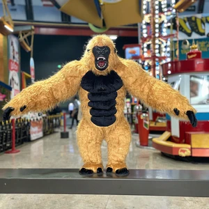 Funtoys MOQ 1 PCS Inflatable Giant Brown King Kong Inflatable Suit Mascot Adult Cosplay Gorilla Costume