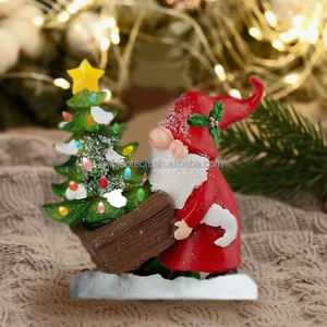 Hot Sale New Product Resin Santa Christmas Ornament Outdoor Display Fiberglass Angel Style Perfect Christmas Gift Idea