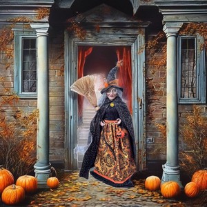 Scary Witch Halloween Party Supplies 45CM/90CM Halloween Decorations for Christmas Festivities