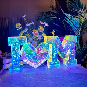 Mother's Day Happy MOM Luminous Gift Box Handmade DIY Colorful Numbers