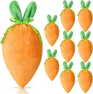 Cross-border Bestseller Easter Egg Rabbit Carrot Gift Bag Velvet Party Candy Drawstring Pouch Customizable Craft
