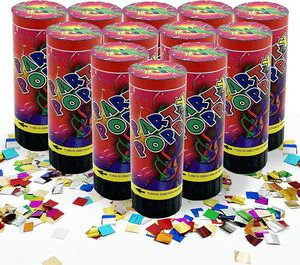 Factory Customized 12pice Children's Birthday Celebration Spring Physics Launch Party Popper Confetti Cannon