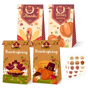 Halloween Eco-friendly Paper Gift Bags for Candies Cookies Snacks-Customizable Party Supplies