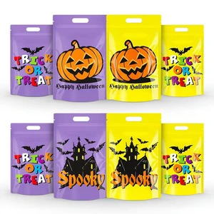 Halloween Cookie Packaging Bags Bat And Pumpkin Seal Bags Baking Cookie Halloween Gift Food-grade Packaging Bags