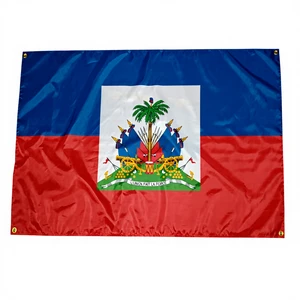 Custom 3x5 FT Vivid Color Haiti Body Banner Cape Flag for Football Events National Day Sports Games Hati Flag