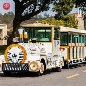 Hot Sale Outdoor Kids Carnival Road Sightseeing Train Amusement Tourist Trackless Train