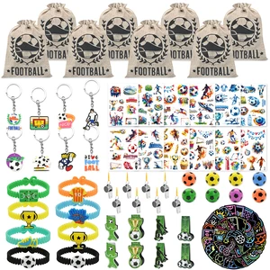 110+ Pcs Soccer Party Favors Set for Kids, Birthday Goodie Bags with Small Gift Toys, Football Party Supplies for Boys & Girls