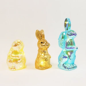 Battery Operated Easter Day Lights Products Holiday Table Decoration Rabbit Ideas Glass Bunny Ornaments Spring Home Decor