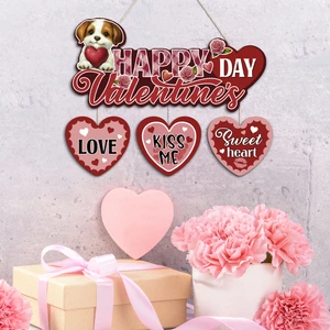 Irregularly Shaped Valentine's Day Wall Hanging Unique Heart Inspired Wall Decoration for Romantic Decor