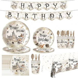 Wholesale Magic School Theme Party Supplies Set Kids Birthday Celebration Event