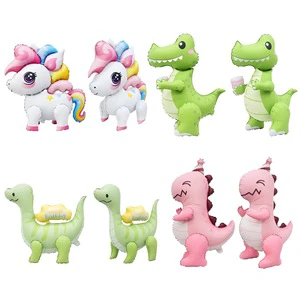 New Button Assembly Three-dimensional Animal Balloon for Children's Birthday Party Decoration