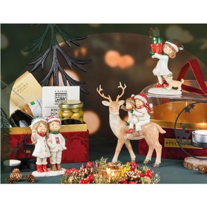 Christmas Ornaments Resin Elk Decoration Xmas Hanging Ornaments Christmas Decorations for New Year Decor