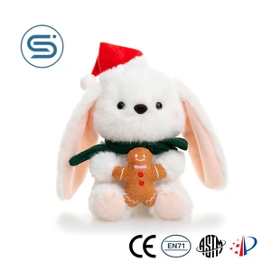 2026 New Christmas Plush Toy Soft Bunny Dolls Cute Animals Holiday Decor Stress Relief Gifts