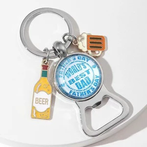 Wholesale Giveaway Fathers Day Gifts Ideas Dad Cheap Zinc Alloy Black Silver Customizable Cute Tool Keychain Husband Grandfather