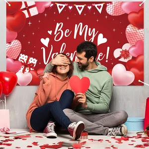 Cheap and Best-selling New Valentine's Day Holiday Party Decoration Photo Atmosphere Background Cloth
