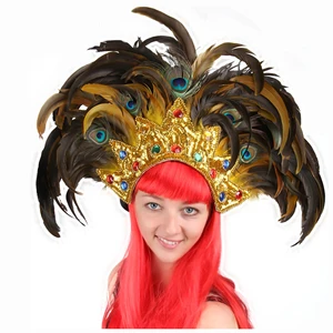 Feather Headband Indian Headpiece Venice Mask for Costume Party Masquerade Wedding Carnival Dionysia Classic Italia Mask