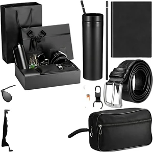 Father's Day Gift Pack Gift Box WithTumbler Leather Belt Sunglasses Best Man Souvenir Birthday Business Gift for Him