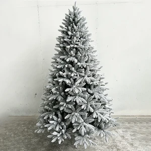 Wholesale Luxury Prelit 3ft To 10ft Snow Flocking Fat Artificial Christmas Decorative Trees