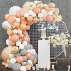 Kids Baby Birthday Theme Balloon Rose Gold Black Ballon Set Kit Party Supplies Happy Birthday Decoration for Boy Girl