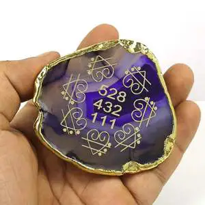 Symbol Slices Religious Eco-Friendly Magnesium Alloy Coaster for Home Office Car Dashboard Decor