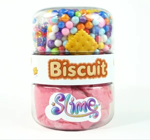 China Slime Manufacturer Non Toxic Cloud Slime Biscuit Creative Kids Diy Toy Kit With Resin Biscuit And Accessories