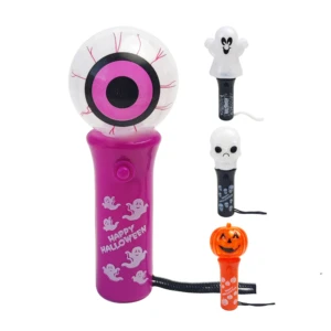 Cheap LED Lantern Toys Halloween Decorations Hand-hold Wand Ghost Pumpkin LED Halloween Wand Toys Halloween Mini Luminous Toys