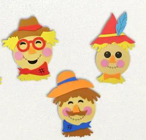 Brand-new Customizable EVA Thanksgiving Scarecrow Design DIY Creative Pasting Kits for Kids Fun Craft Supplies