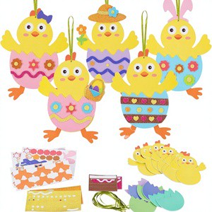 Easter Spring Chick Rabbit Egg DIY Educational Toys for Play and Decoration Accessories