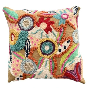Best New Year Handmade Multi Color Cushion Cover With Beautiful Embroidery At Best Wholesale Price For Living Room Decoration