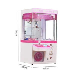 Custom Pink Coin Operated Games Super Mini Claw Machine Toy Crane Machine Mini Crane Claw Machine Amusement For Sale