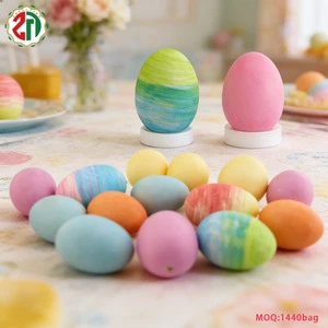 New Design Colorful Matte Easter Eggs Easter Gift Set Ornaments Plastic Easter Decoration Easter House Decor