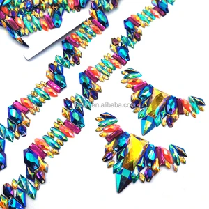 Trinidad Carnival 2026 Costumes Launch Made Samba Paradise Costumes Iron on Rhinestone Trim Appliques for Miami Carnival Vibes