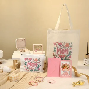 Lunaire Happy Mothers Day Gifts Sets Canvas Tote Bag for Mother Best Bonus Mom Gifts Set for Women Thank You Gifts