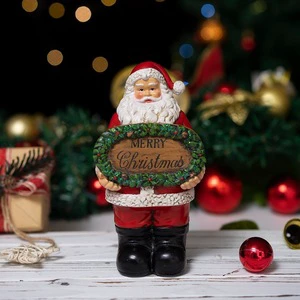 Cross-border new products Merry Christmas placards Santa Claus resin handicrafts ornaments Home desktop Christmas decorations
