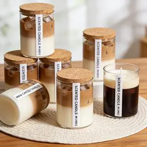 Wholesale Hot Selling Holiday Christmas Scented Candles Simulated Coffee Aromatherapy Home Decor Soy Wax Luxury Candle