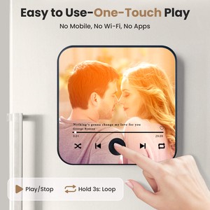 NEW Valentine's Day Fresh Gifts Custom Festival Gift Durable Plastic Magnetic Fridge Magnet USB Rechargeable Music Player