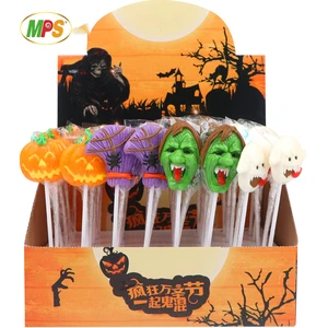 Creative Funny Halloween Pumpkin Lollipop and Tricky Bulk Scary Skull Candy