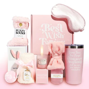 2025 New Design Pink Wedding Gift Set Includes Socks Candles for Mother's Day Birthday Factory Supply Ready Stock Wholesale Hot